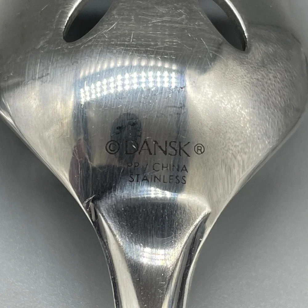 Dansk‎ ALSACE Stainless Steel 3 Piece Serving Set Slotted Spoon Meat Fork Spoon